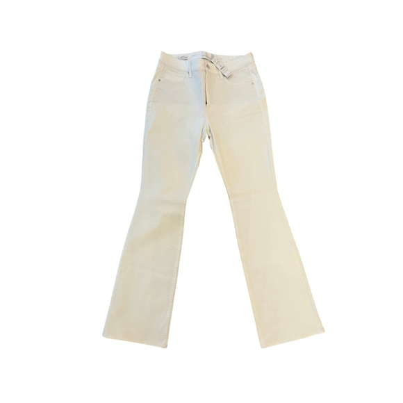 NWT White House Black Market White High-Rise Skinny Flare Jeans Size 8 - Picture 5 of 12